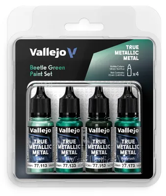 Produktbild von Vallejo 77.264 - Farb-Set, TMM Hydra Turquoise, 4x18 ml - Neu