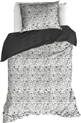 Produktbild von De Witte Lietaer Bettbezug, Waddle Dark Shadow – 140 x 220 cm + 60 x 70 cm – Baumwollsatin