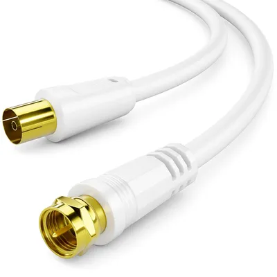 Produktbild von deleyCON 20m SAT TV Antennenkabel Koaxial Kabel F-Stecker auf IEC Buchse