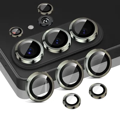 Produktbild von Kamera Linsenschutz Glas Set für Samsung Galaxy S26 Ultra Schutzglas Camera Linse Schutz Panzerfolie 9H Titan Grau