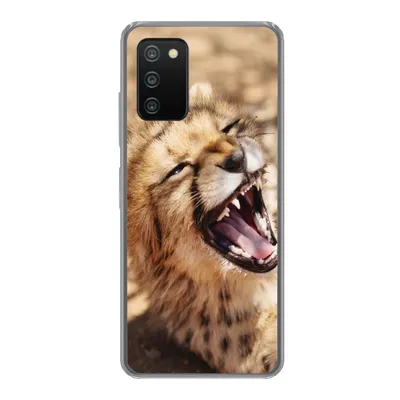 Produktbild von MuchoWow® Handyhülle Schutzhülle Hülle für Samsung Galaxy A03s Gepard - Tier - Nahaufnahme Silikon Softcase Handy Hülle - Schutz