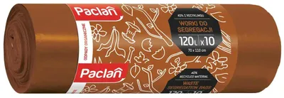 Produktbild von Braune -Müllsäcke von Paclan, 120 l, 10 Stück