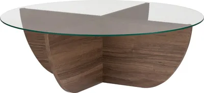 Produktbild von Skye Decor, Liya - Walnut, Couchtisch, Nussbaum, 100 % Melaminplatte, 90 x 90 x 30 cm