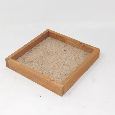 Produktbild von Dekotablett quadratisch 19x19cm aus Holz naturbraun CreaFlor Home