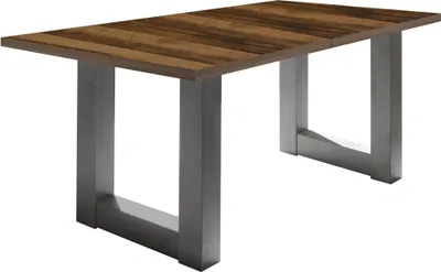 Produktbild von Esstisch ausziehbar Eila 3 160 x 90 x 75 Esszimmertisch Graphit/Plankeneiche 13339-160