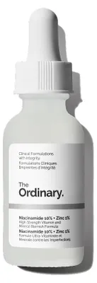 Produktbild von Niacinamide Serum 10% + Zink 1% für unreine Haut 30ml The Ordinary