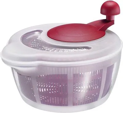 Produktbild von Salatentwirler - Salatmaschine - Salatwaschautomat - Gemüsewaschroboter - Gemüseentwässerer - Verdauungshilfe für Gemüse