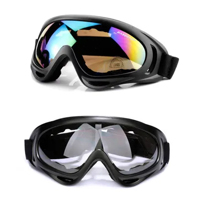 Produktbild von Ski-Snowboardbrille, UV-Schutzbrille, Motocrossbrille, Helmkompatibel, Antibeschlag-Skibrille, Sportbrille für Skifahren, Motorrad