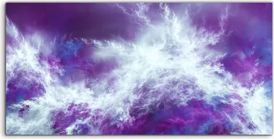 Produktbild von Coloray Acrylbild 120x60  Wandbild Acrylbilder Abstrakte violette fantastische Wolken