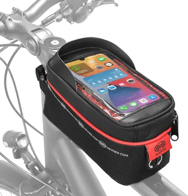 Produktbild von HEYNER® Fahrrad Rahmentasche wasserdichte Fahrradtasche Lenkertasche für Smartphone bis 6,5 Zoll