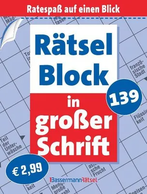 Immagine prodotto di Rätselblock in großer Schrift 139