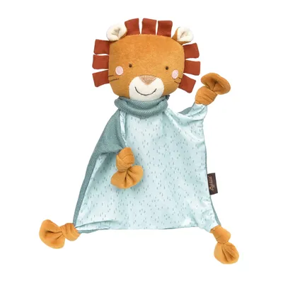 Produktbild von sigikid Schnuffeltuch Löwe Vanilla, Schmusetuch, Kuscheltuch, Babytuch, Baumwolle, Türkis, 39771