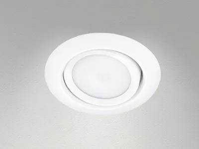 Obrázek produktu pro LED vestavné stropní bodové svítidlo kulaté Ø 8,2 cm otočné bílé matné 5W stropní osvětlení