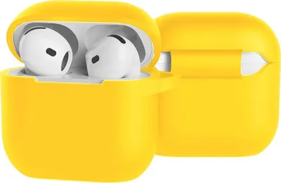 Immagine prodotto di Custodia in silicone per Apple AirPods 4, colore giallo
