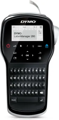 Produktbild von DYMO LabelManager 280 Tragbares Beschriftungsgerät | Wiederaufladbares Etikettiergerät mit QWERTZ Tastatur | mit PC/Mac Schnittstelle | für D1 Etiketten in 6, 9 und 12mm Breite