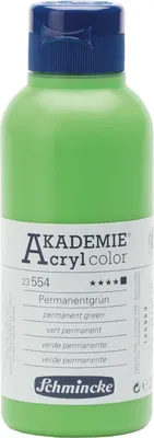 Produktbild von Schmincke 250ml AKADEMIE Acryl Permanentgruen Acryl 23 554 027