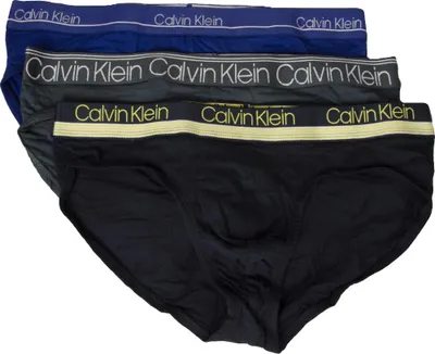 Immagine prodotto di Slip uomo CK CALVIN KLEIN 3 pezzi elastico a vista in cotone elasticizzato mutande articolo NB2415O HIP BRIEF 3PK, size L / IN 36-38 / cm.91-97, Cotone 95%,Spandex 5%