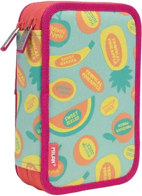 Zdjęcie produktu dla Milan FRUTIKIS Piórnik - Stylowy, wielofunkcyjny towarzysz dla każdego ucznia!