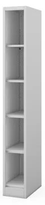 Immagine prodotto di Scaffale metallico sottile per l'archiviazione di documenti, colore grigio: TIM, dimensioni 250 x 1850 x 450 mm
