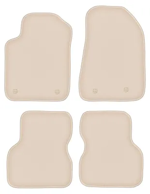 Image de Tapis de sol en moquette pour Alfa Romeo Giulietta 2010-2020 (à hayon) – jeu de 4 pièces, beiges, sur mesure – Wielganizator FORTUNA
