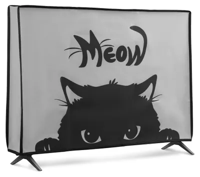 Produktbild von kwmobile 43" TV Abdeckung Indoor - Fernseher Hülle Bildschirmschutz Abdeckung - TV Bildschirm Staubschutzhülle - Fernsehabdeckung - Grau Schwarz