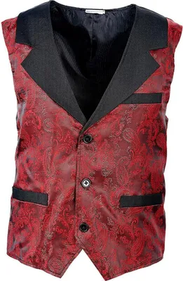 Produktbild von Jacquard Weste weinrot M/L
