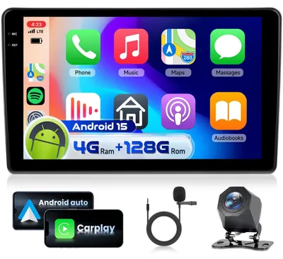 Immagine prodotto di Autoradio 9" 4G e 128G compatibile con Fiat Ducato 3, Peugeot Boxer 2 e Citroen Jumper 2, modelli dal 2011 al 2022, con CarPlay e Android Auto