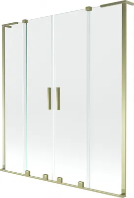 Zdjęcie produktu dla Mexen Velar L Duo parawan nawannowy 160x150 cm, złoty, transparentny