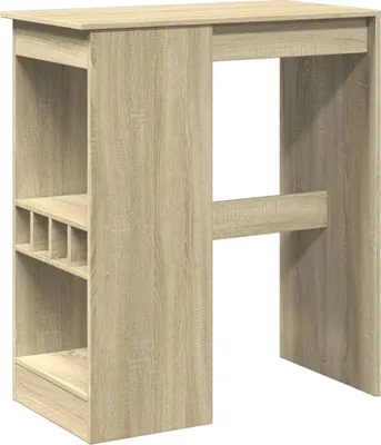 Obrázek produktu pro vidaXL Barový stůl s policí Sonoma dub 90x47,5x103,5 cm materiál na bázi dřeva