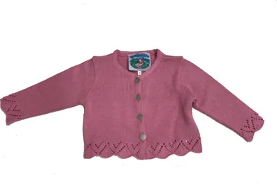 Produktbild von Trachten Mädchen Strickjacke altrosa Gr. 80 - 164 128
