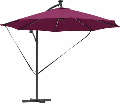 Produktbild von vidaXL Sonnenschirm Bordeauxrot 294 x 294 x 248 cm