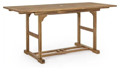 Produktbild von Ausziehbarer Tisch NOEMI aus Akazienholz, 120×70 cm - 160×70 cm
