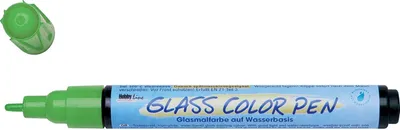 Image de KREUL Glass & Porcelain Pen Clear grün (Stylo en verre et porcelaine transparent)