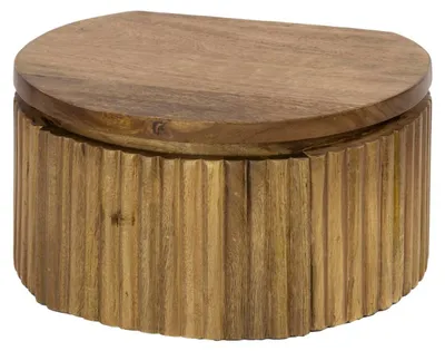 Obrázok produktu pre Nočný stolík FURNLUX Welle Sand Brown 30 cm / Hlavná farba: hnedá / Rozmery: 30 x 15 x 26 cm