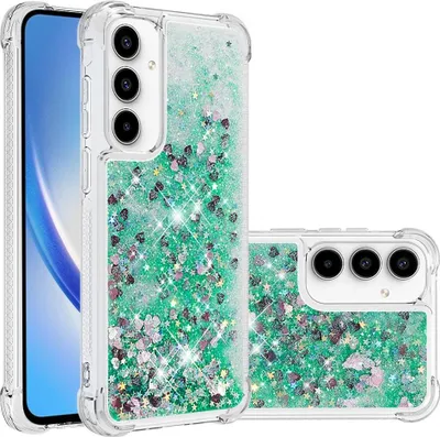 Produktbild von Samsung Galaxy A56 Hülle - Coverup Liquid Glitzer Back Cover - Grün