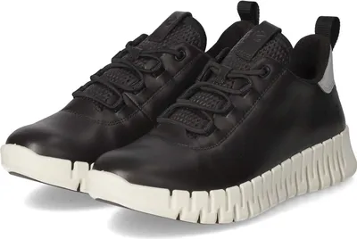 Produktbild von Ecco Damen Low Sneaker GRUUV W Schwarz Glattleder Größe: 39