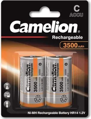 Obrázok produktu pre Camelion NH-C3500BP2, Nabíjateľná batéria, C, Nikel-Metal Hydrid (nimh), 1,2 V, 2 kusov, 3500 mAh