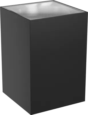 Produktbild von Spectrum LED Außenleuchte TORRE 9W 1000lm IP54 Wandleuchte eckig schwarz CCT 3000-6000K