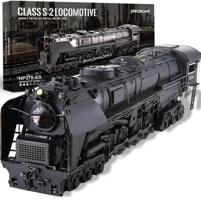 Obrázok produktu pre 3D kovový puzzle parná lokomotíva ST2, stavebnica, nehrdzavejúca oceľ