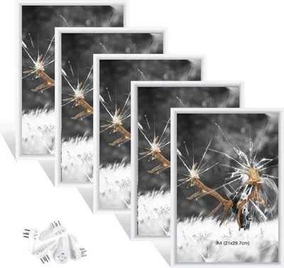 Produktbild von Famanu Bilderrahmen Set - Wanddekoration A4 (21 x 29,7 cm)