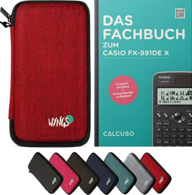 Produktbild von CALCUSO Zubehör Standardpaket Rot kompatibel für Taschenrechner Casio FX-991DE X