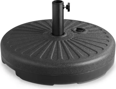Image de Pied de parasol 57 cm Support parasol robust résitant intempéries Ecrou de sécurité Avec poingée