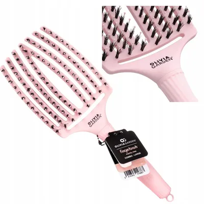 Produktbild von Olivia Garden Finger Brush L Pastel Pink Haarbürste