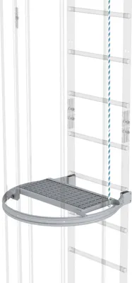 Obrázek produktu pro Mezipolička se závěsy AL-anodizovaná