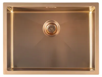 Produktbild von Sapho ZENITH Edelstahl-spüle 60x45cm, Kupfer matt