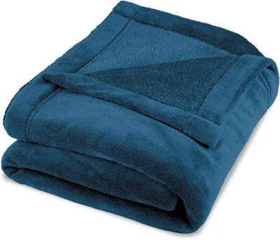 Zdjęcie produktu dla Unyqoos® Kocyk do przytulania – miękki i ciepły, polar mikrofibrowy, 150 x 200 cm, niebieski, certyfikat Oeko-Tex
