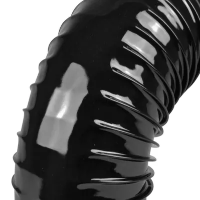 Produktbild von Raik Rauchrohrbogen / Ofenrohrbogen Emaille 130mm - 90° Bogen gerippt Schwarz