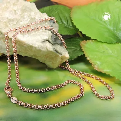 Produktbild von Collier, 45cm Erbskette, 14Kt Rotgold