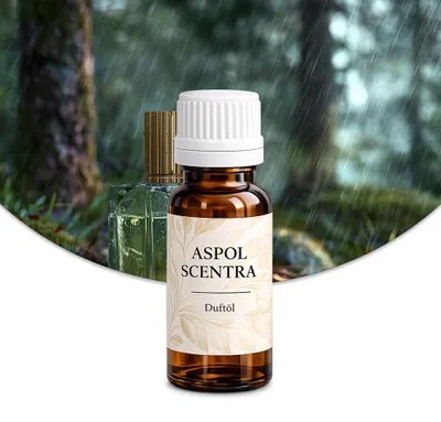 Produktbild von Aspol Scentra Waldregen UFIREADY Duftöl für Kerzen und Diffusoren 20 ml, KI-generiertes Bild