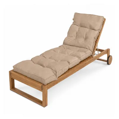 Produktbild von Gartenliege Auflagen für Deckchair Polsterauflage für Sonnenliege – Liegenauflage – 190 cm - beige